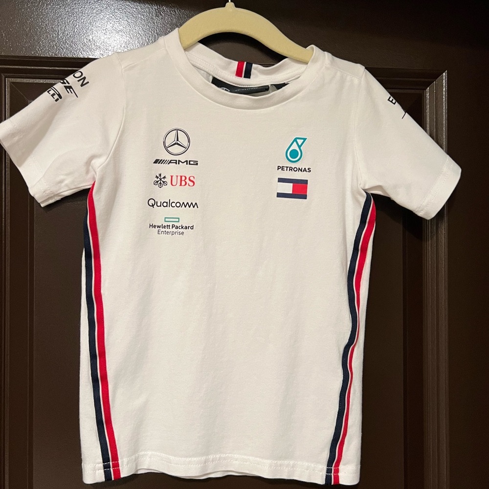Baby/Toddler F1 Mercedes AMG Petronas Motorsports T-shirt (white)